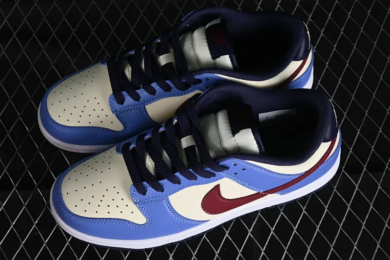 All categories Nk SB Dunk series Nk SB Dunk Low low-top sneakers Nk Dunk Low white, blue and red color SB low-top casual sneakers FV8119-161